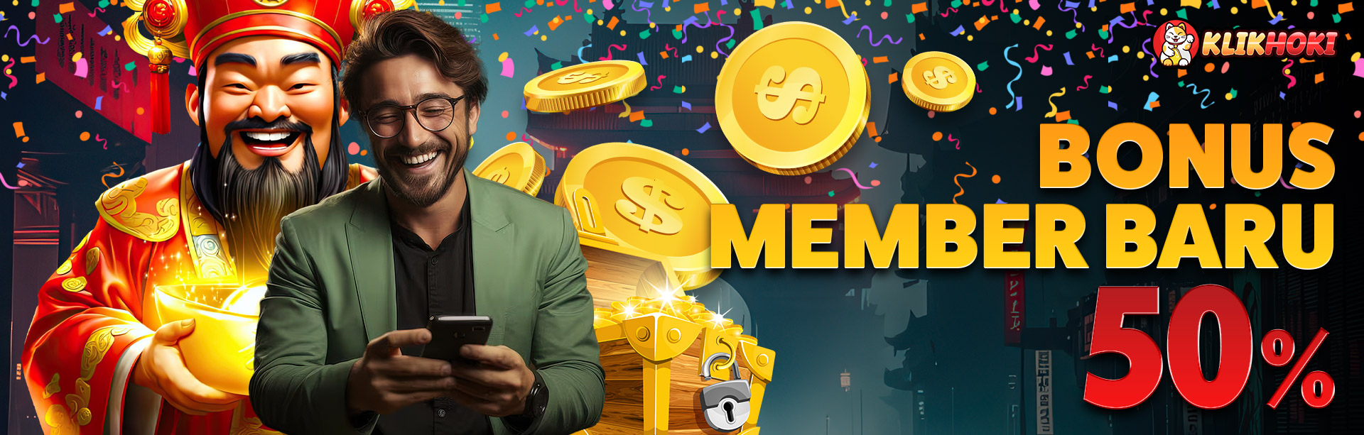 Bonus Member Baru 50% (Wajib Klaim Di Livechat)