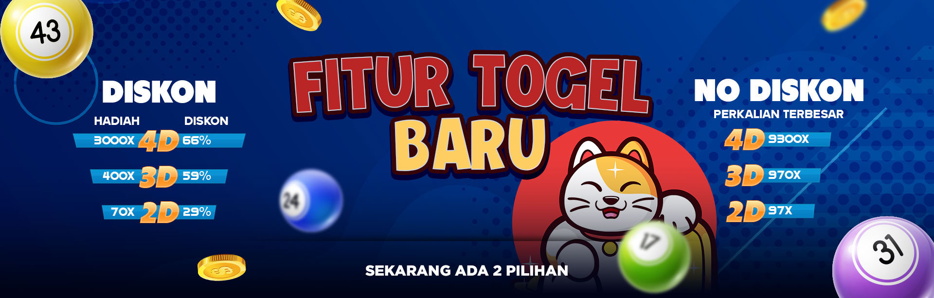 Togel Potongan Terbesar 66%