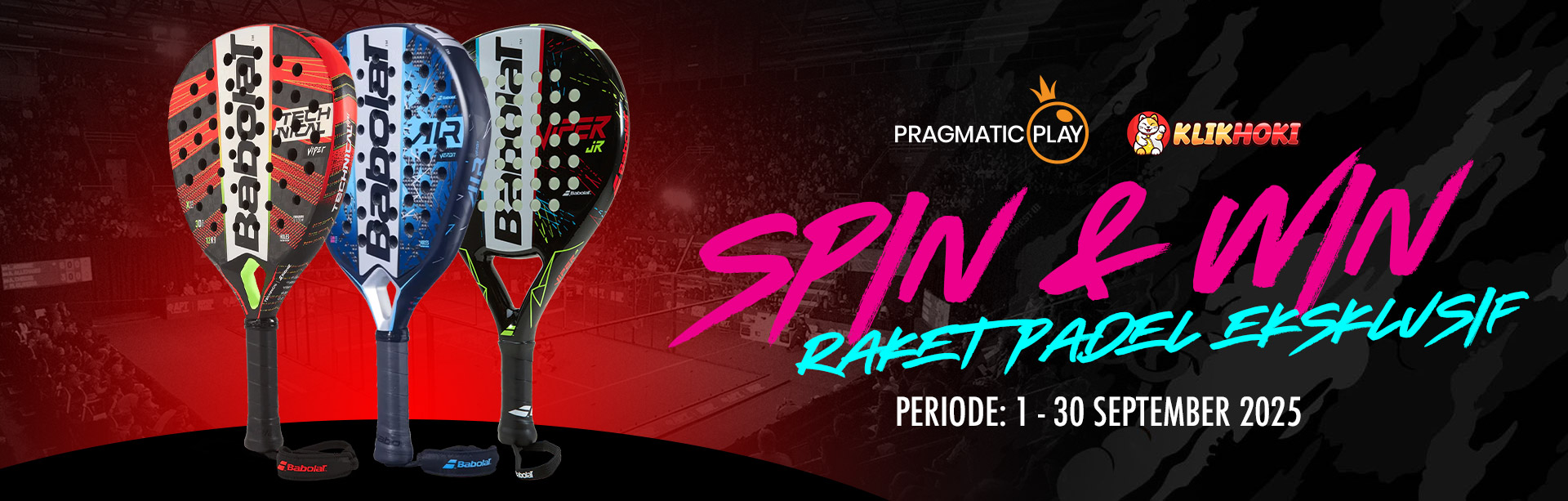 🎾 Spin & Win Raket PADEL Eksklusif